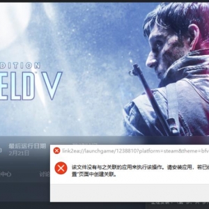 《战地风云5》打不开显示没有关联程序怎么办解决方法
