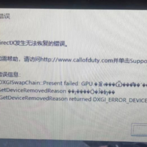 《使命召唤14：二战》DirectX发生无法恢复的错误解决方法