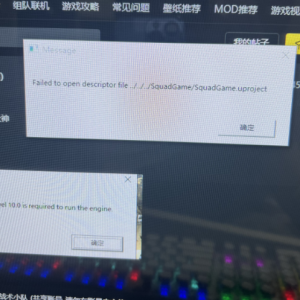 《战术小队》报错cxFailed to open descriptor file的解决办法