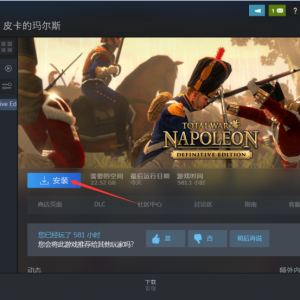 《拿破仑:全面战争 终极版》点击下载游戏为什么速度很慢？