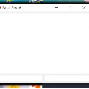 【异常】植物大战僵尸年度版弹窗Fatal Error!