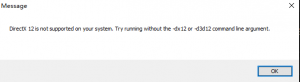 【异常】堕落之主提示DirectX 12 is not supported on your system